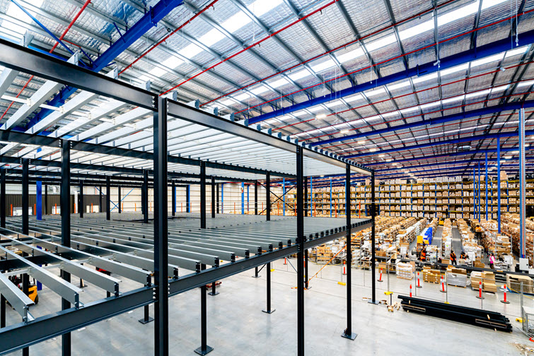 Mezzanine floors - Invenco Warehouse - Australia